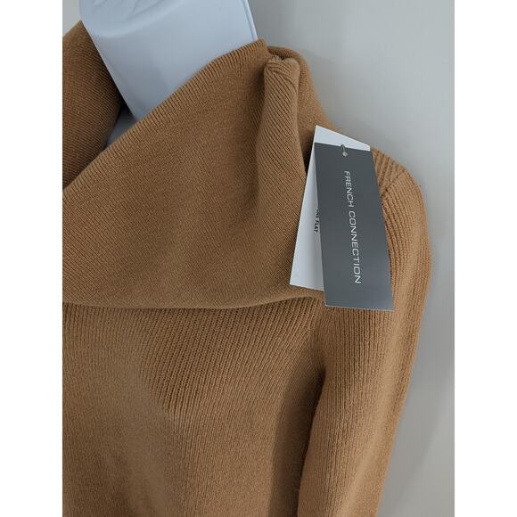 French Connection Baby Soft Ribbed Cowl Knit Pullover Sweater - Picture 6 of 11